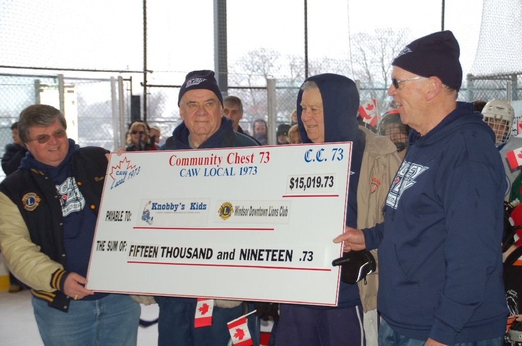CAW 1973 and Lions Club donation